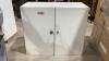 WHITE WALL MOUNT METAL CABINET