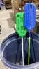 GARBAGE CAN W/LIVESTOCK HANDLING TOOLS, HAND PUMP - 6