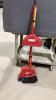 BUNDLE OF (3)BROOMS, (2)DUST PANS - 3