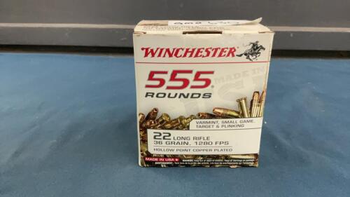 (555) LIVE ROUNDS WINCHESTER ,22 LR AMMO&hellip;PAL REQUIRED FOR PURCHASE