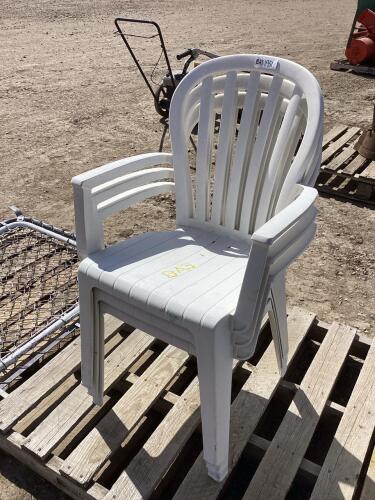 (3) PLASTIC CHAIRS