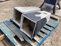 (2) METAL PLANT POTS