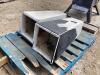 (2) METAL PLANT POTS
