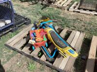 THUNDER RIDER SLED W/ MISCELLANEOUS TOYS
