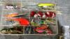ORGANIZER WITH FISH HOOKS, WEIGHTS, BOBBERS - 2
