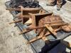 (3) WOODEN WHEELBARROW PLANTERS - 5