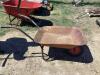RUSTED WHEEL BARROW W/ RUBBER WHEEL - 2