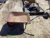 RUSTED WHEEL BARROW W/ RUBBER WHEEL - 3