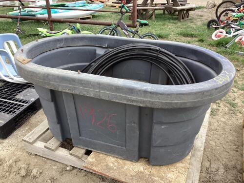 STOCK TANK W/ MISCELLANEOUS