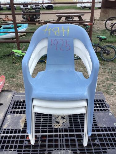 (3) PLASTIC CHAIRS