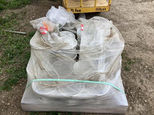 PALLET FULL OF FENCING HARDWARE