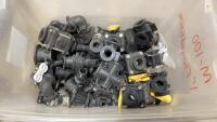 CLEAR TOTE OF FLANGED FITTING + BANJO VALVES