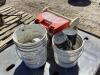 PALLET OF MISCELLANEOUS W/ BLACK & DECKER TOOL CASE, WOODEN TOOL BOX & DUCTS - 2