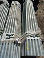 Bundle of 61 pieces of galvanized post &lsquo;s