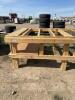 Wood framed table with no top - 2