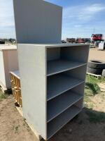 Lift with two sets of shelves