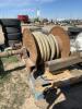 Heavy hose reel with hose and valves