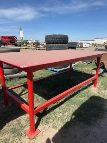Good heavy steel welding table