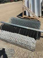 Three rolls of chain-link