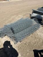 Partial rolls of chain-link fence
