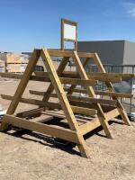Treated lumber, organizing rack