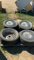 SET OF 4 NITTO TIRES W/ RIMS -225/30ZR20 85W