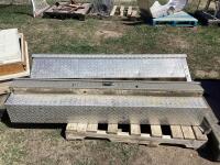 (2) DIAMOND PLATES TRUCK TOOL BOX