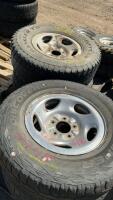 2 COOPER DISCOVERER W/ RIMS - 255/70R16, 2 GOODYEAR TIRES W/ RIMS LT265/75R16