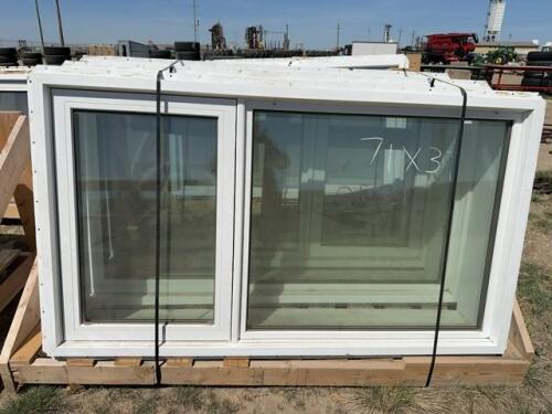 Three exterior windows