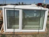 Three exterior windows