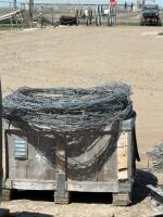 Chain link fence tops and barbed wire
