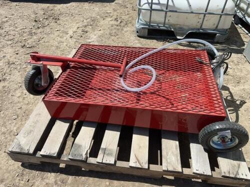 Oil change cart