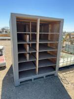 Set of storage shelves