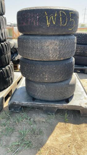 4 GOODYEAR WRANGLERS ON DODGE RIMS - P245/70R16