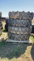 4 PIVOT TIRES - ARMORSTEEL KELLY KD W/ RIMS - 11R22.5