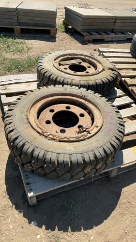 2 WESTLAKE TIRES W RIMS - 7.00 - 15