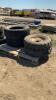 4 TIRES, 2 BFGOODRICH - P265 /60R18, 2 ARMSTRONG IMPLEMENT TIRE W RIMS - 6.70 - 15 - 4 BOLT PATTERN RIMS