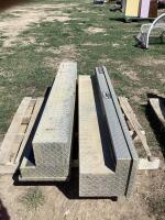 (2) DIAMOND PLATE SIDE MOUNT TRUCK TOOL BOX