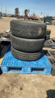 3 TIRES, 1 THAT IS UNMTACHED W/ RIMS - 265/60R18