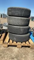4 BRIDGESTONE BLIZZAKS W/ RIMS - 275/60R20 OFF FORD F150