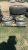 2 GOODYEAR WRANGLER TIRES - LT285 /70R17, 2 RIMS