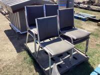 PALLET W/ (7) CHAIRS