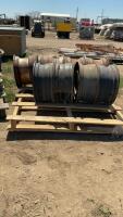 8 STEEL RIMS - 4 - FIVE BOLT PATTERN AND 4 - EIGHT BOLT PATTERN