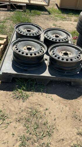SET OF 4 BLACK RIMS