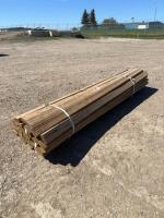 Bundle of 8 foot treated 2 x 4