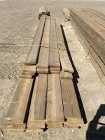 Bundle of 2 x 8 treated lumber