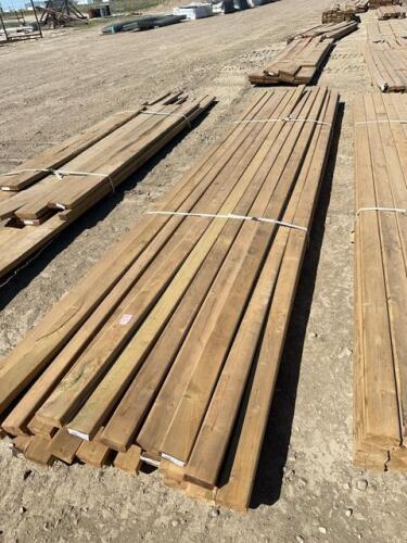 Bundle of 16 foot treated 2 x 4