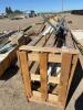 Crate of new door panels and galvanized steel track/hardware/sweep