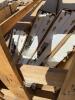 Crate of new door panels and galvanized steel track/hardware/sweep - 2