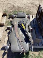 PALLET W/ JACKS, 6-WHEEL MECHANIC CREEPER & MISCELLANEOUS
